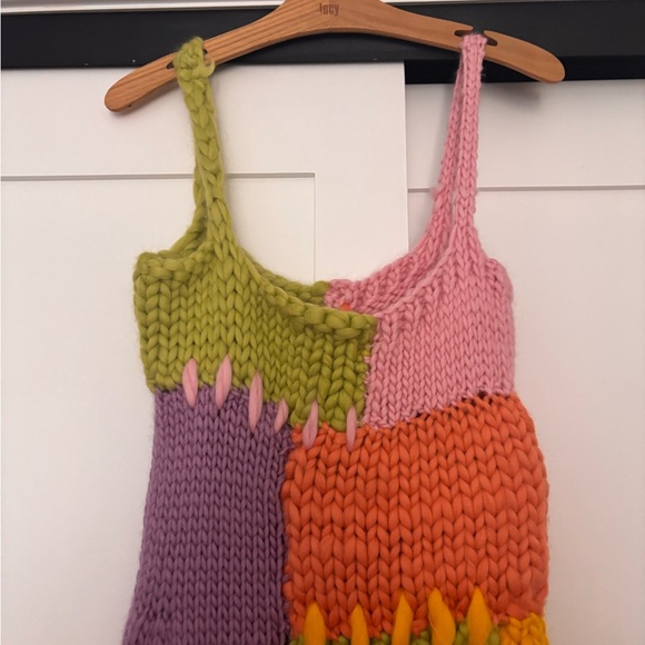 HOPE MACAULAY Mermaid Patchwork Knit Dress - Picture 7 of 15